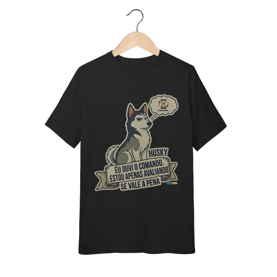 Camiseta Infantil (10 a 14 anos) Husky #stickerpaws