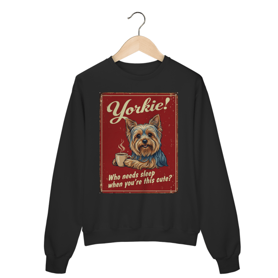 Moleton fechado Yorkie #vintageposter