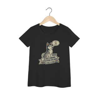Nome do produto Camiseta feminina Husky #stickerpaws