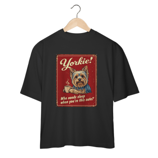 Nome do produto Camiseta Oversized Yorkie #vintageposter