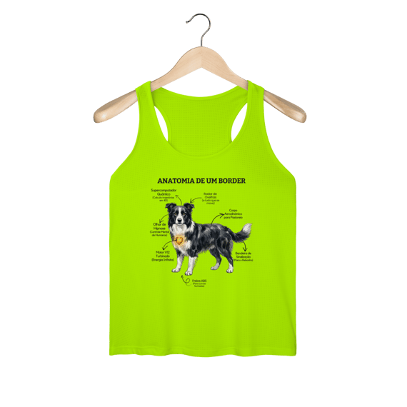 Regata Feminina Sport Dry UV Border #anatomia