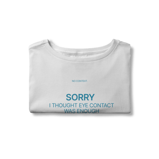 Nome do produto Sorry. Eye Contact - Cropped