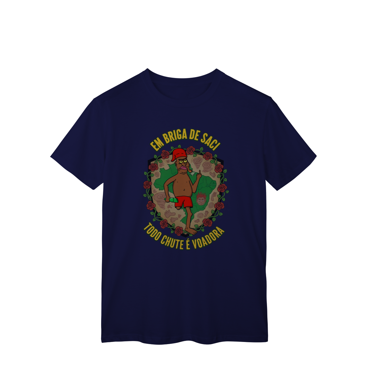 Nome do produto: Camiseta Em Terra de Saci