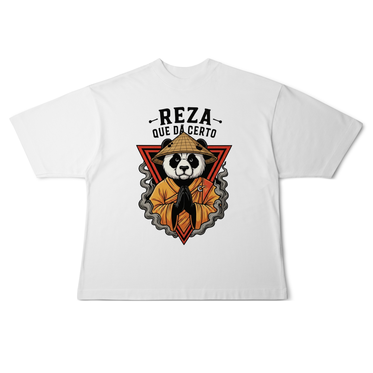 Camiseta Oversized Reza Que Dá