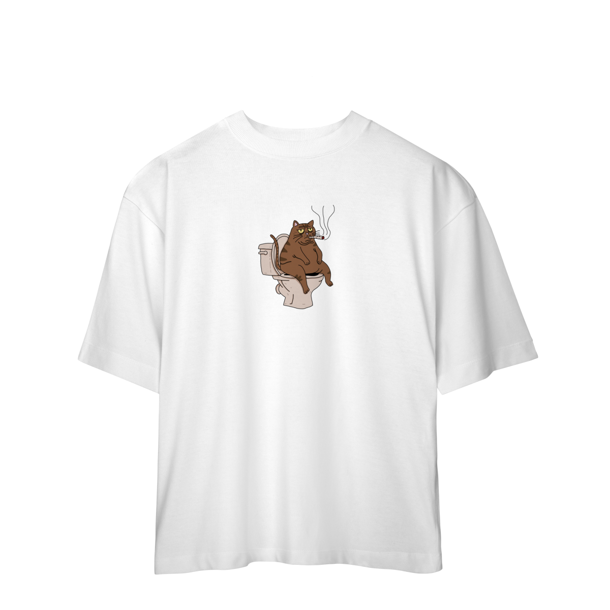 Camiseta Gato Defecante