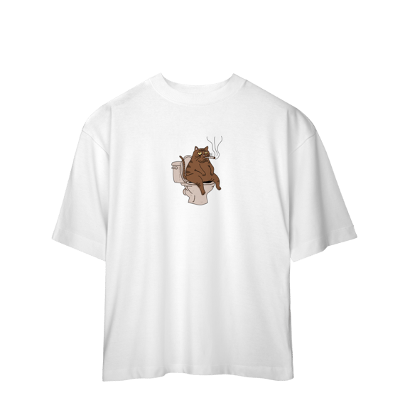 Camiseta Gato Defecante