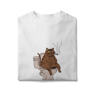 Nome do produto Camiseta Gato Defecante