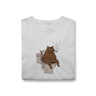 Nome do produto Camiseta Gato Defecante