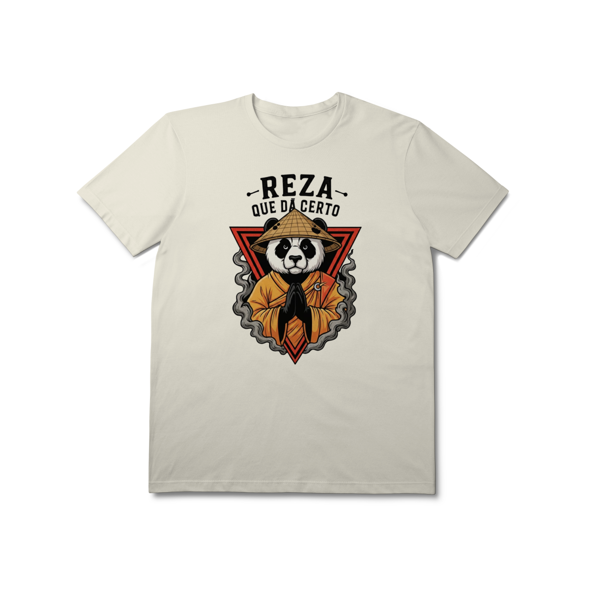 Nome do produto: Camiseta Reza Que Dá