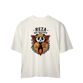 Nome do produto Camiseta Oversized Reza Que Dá