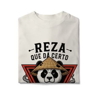 Nome do produto Camiseta Oversized Reza Que Dá