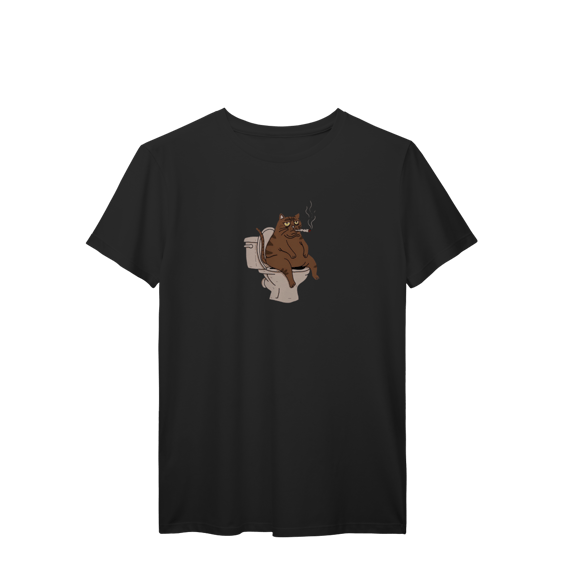 Camiseta Gato Defecante