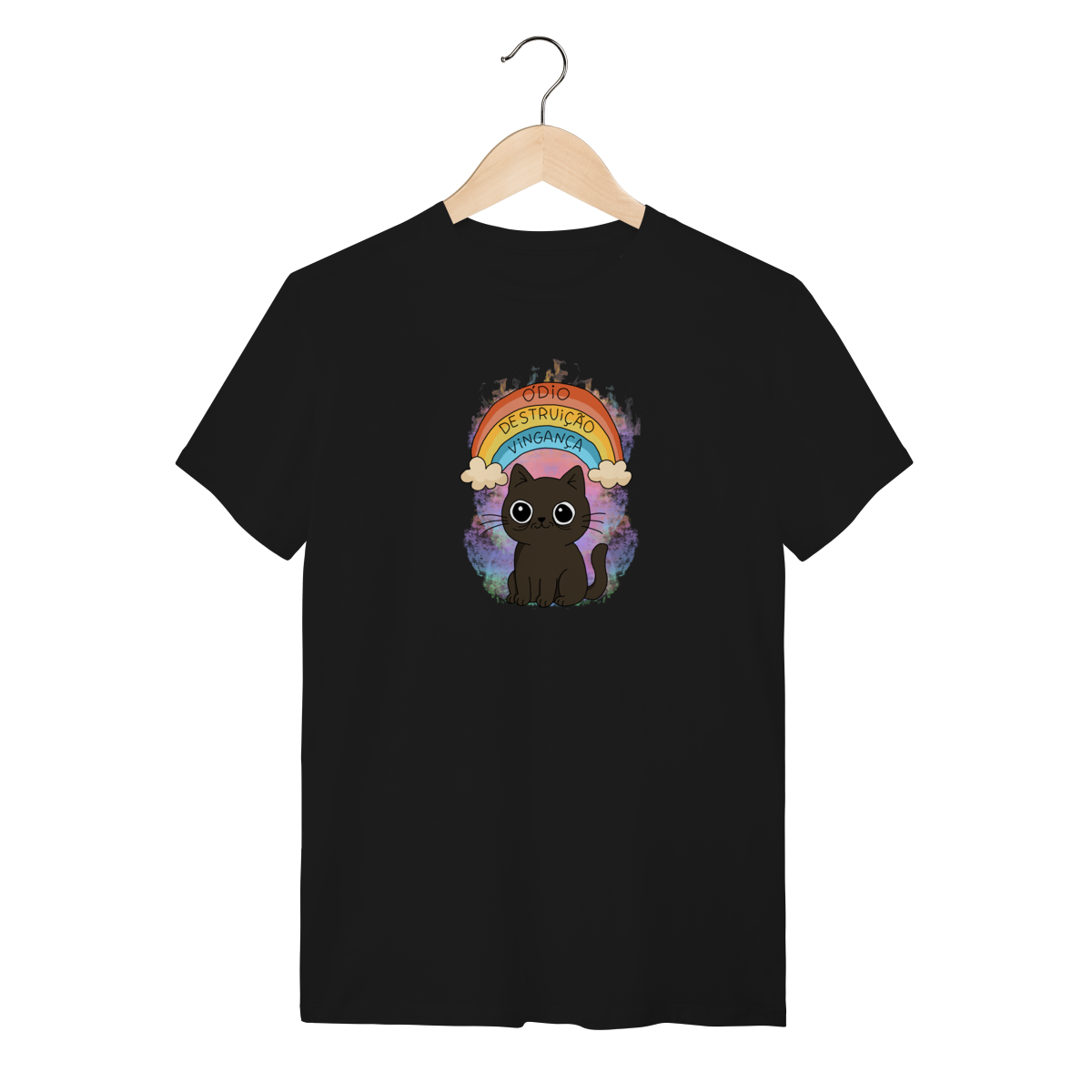 Nome do produto: Camiseta Streetwear Gatinho D\'ódio