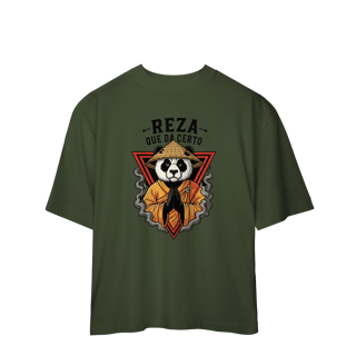 Nome do produto Camiseta Oversized Reza Que Dá