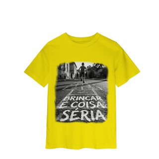 Nome do produto CAMISETA INFANTIL BRINCAR É COISA SÉRIA
