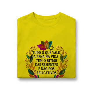 Nome do produto CAMISETA QUALITY INFANTIL 10 A 14 O RITMO DAS SEMENTES