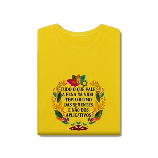 Nome do produto CAMISETA ESTONADA O RITMO DAS SEMENTES