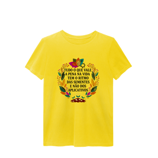 Nome do produto CAMISETA ESTONADA O RITMO DAS SEMENTES