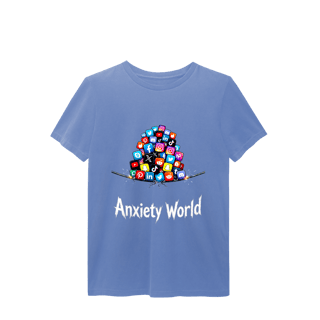 Nome do produto CAMISETA ESTONADA ANXIETY WORLD