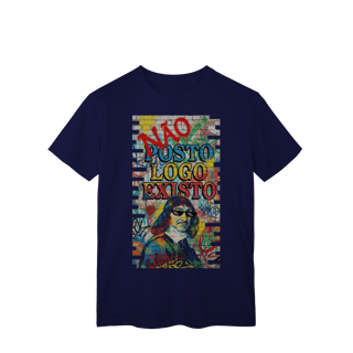 Nome do produto CAMISETA UNISSEX - “NÃO POSTO, LOGO EXISTO.”