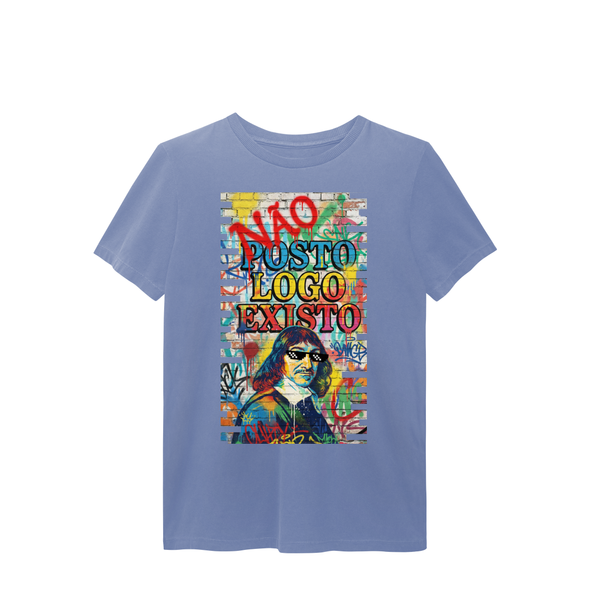 Nome do produto: ESTONADA UNISSEX - “NÃO POSTO, LOGO EXISTO.”