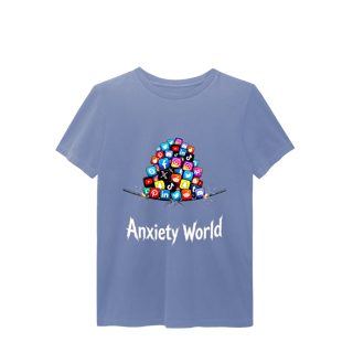 Nome do produto CAMISETA ESTONADA ANXIETY WORLD