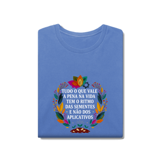 Nome do produto CAMISETA ESTONADA O RITMO DAS SEMENTES