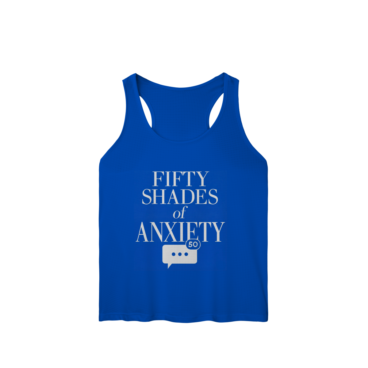 Nome do produto: REGATA FEMININA - 50 TONS DE ANSIEDADE