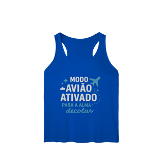 Nome do produto REGATA FEMININA ESPORTE DRYFIT UV MODO AVIÃO ATIVADO
