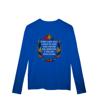 Nome do produto CAMISETA MANGA LONGA ESPORTE DRYFIT UV O RITMO DAS SEMENTES