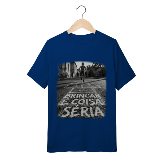 CAMISETA QUALITY INFANTIL 10 A 14 BRINCAR É COISA SÉRIA