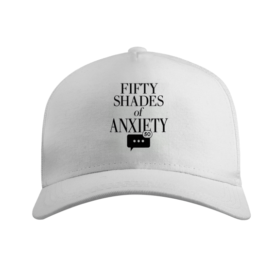 BONÉ AMERICANO COM TELA - 50 TONS DE ANSIEDADE