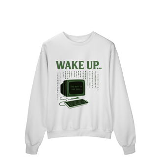 MOLETOM PRIME FECHADO WAKE UP, THE MATRIX HAS YOU