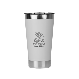 Nome do produto COPO TÉRMICO OFFLINE É ONDE O MUNDO ACONTECE