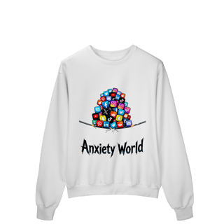 Nome do produto MOLETOM PRIME FECHADO ANXIETY WORLD