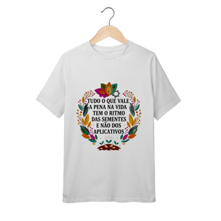 Nome do produto CAMISETA QUALITY INFANTIL 10 A 14 O RITMO DAS SEMENTES