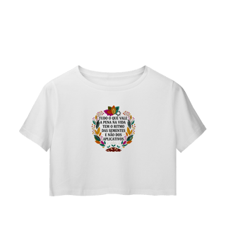 Nome do produto CROPPED O RITMO DAS SEMENTES