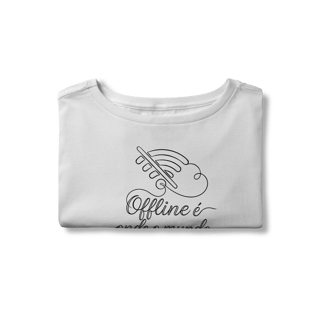 Nome do produto CROPPED OFFLINE É ONDE O MUNDO ACONTECE