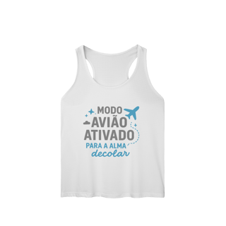 Nome do produto REGATA FEMININA ESPORTE DRYFIT UV MODO AVIÃO ATIVADO