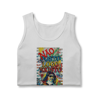 Nome do produto REGATA MASCULINA - “NÃO POSTO, LOGO EXISTO.”