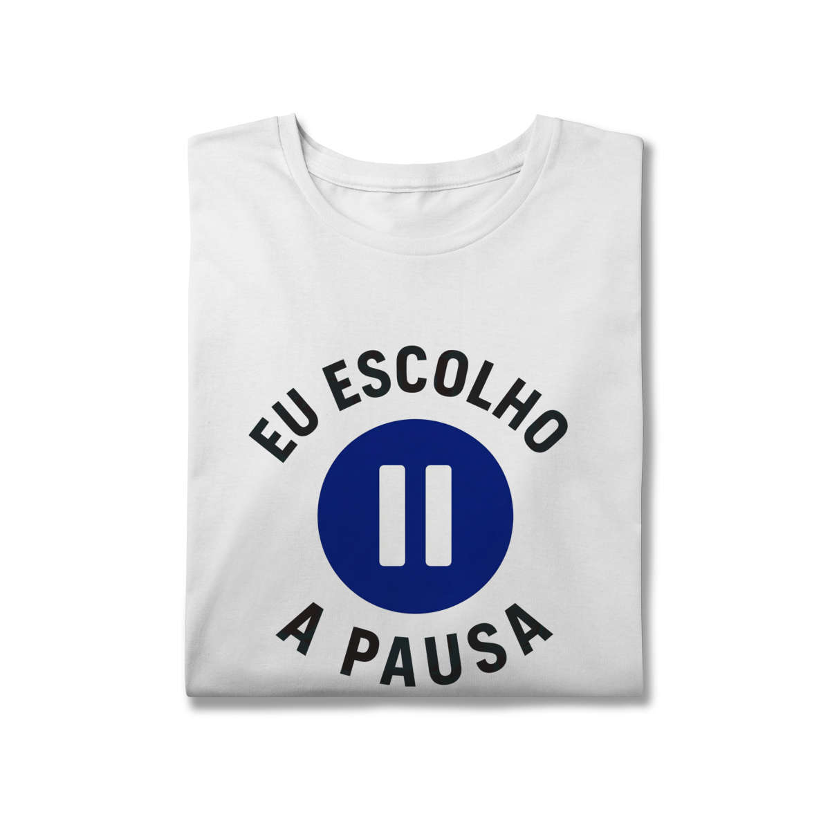 Nome do produto: CAMISETA PLUS SIZE EU ESCOLHO A PAUSA