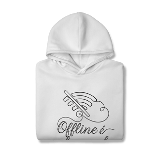 Nome do produto MOLETOM PRIME CANGURU OFFLINE É ONDE O MUNDO ACONTECE