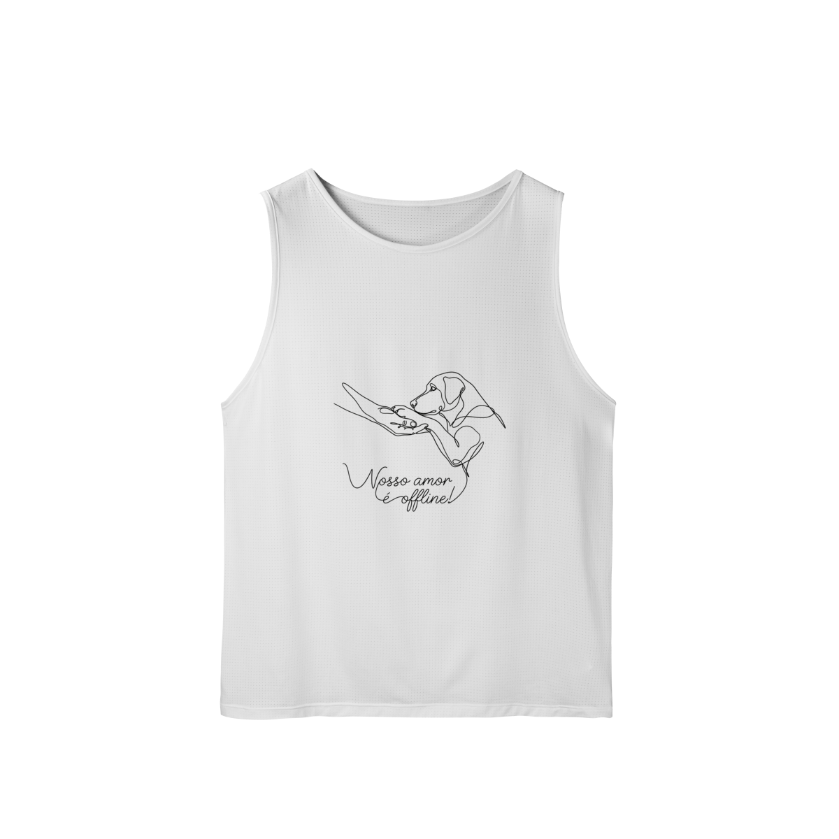 Nome do produto: REGATA MASCULINA SPORT DRY UV NOSSO AMOR É OFFLINE