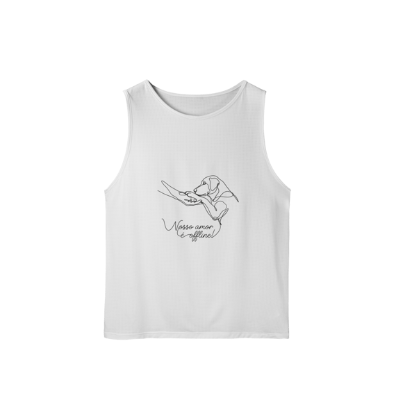 REGATA MASCULINA SPORT DRY UV NOSSO AMOR É OFFLINE