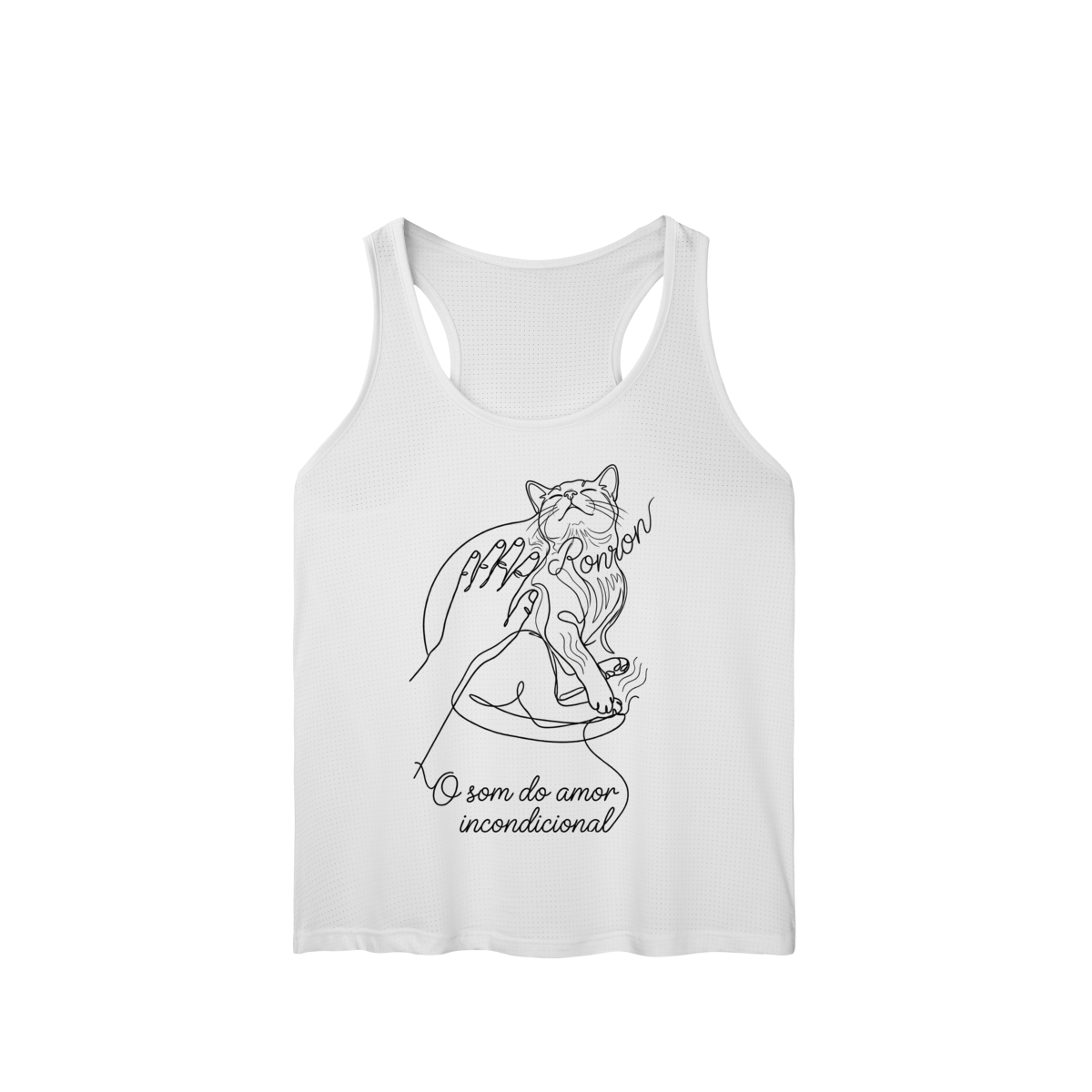 Nome do produto: REGATA FEMININA SPORT DRY UV O SOM DO AMOR INCONDICIONAL