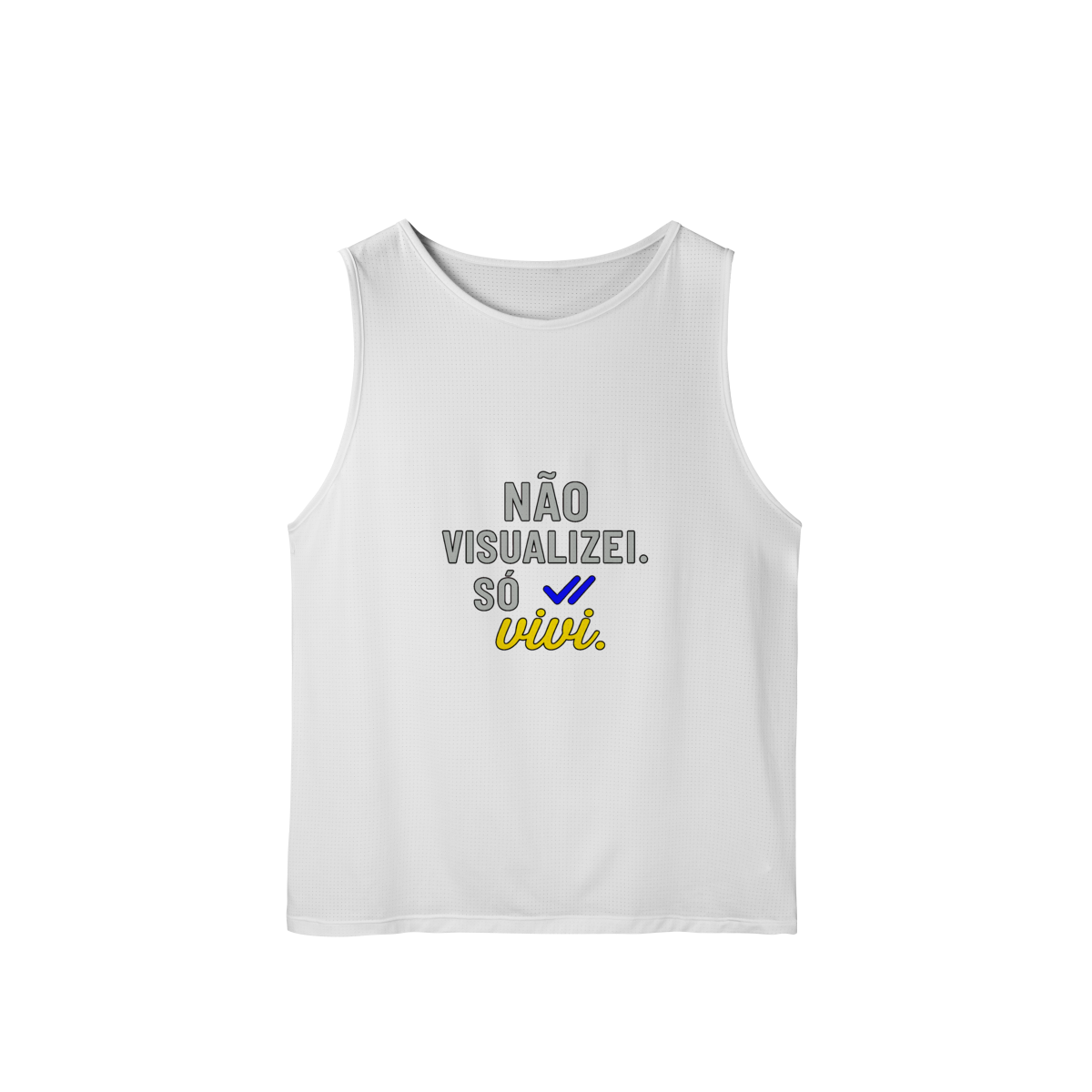 Nome do produto: REGATA MASCULINA ESPORTE DRYFIT UV NÃO VISUALIZEI