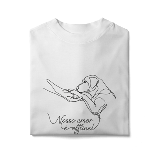 Nome do produto CAMISETA OVERSIZED NOSSO AMOR É OFFLINE