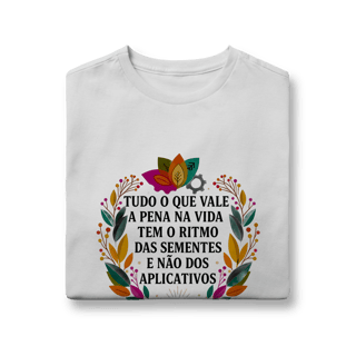 Nome do produto CAMISETA QUALITY INFANTIL 10 A 14 O RITMO DAS SEMENTES