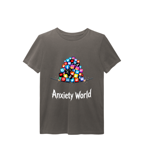 CAMISETA ESTONADA ANXIETY WORLD