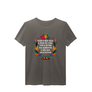 CAMISETA ESTONADA O RITMO DAS SEMENTES